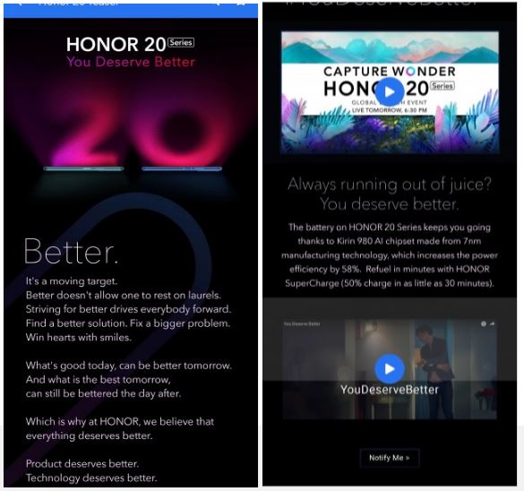 Honor 20 Placeholder