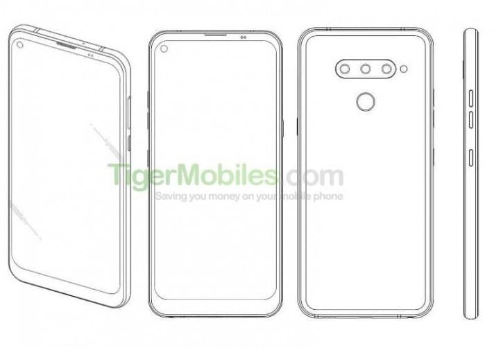 LG new punched camera mobile patent