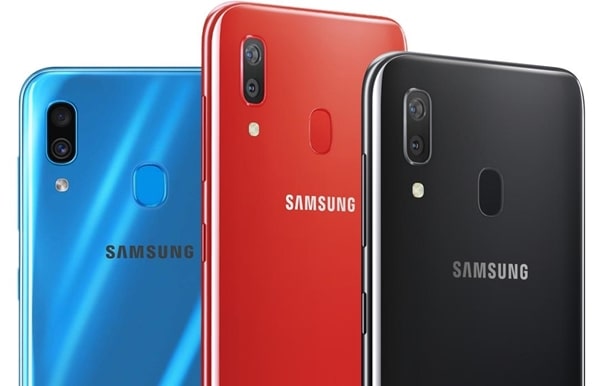 Samsung Galaxy A30 colors