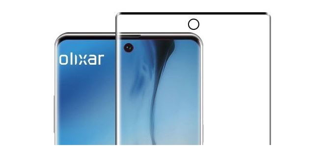 samsung galaxy note 10 leaked screen protector