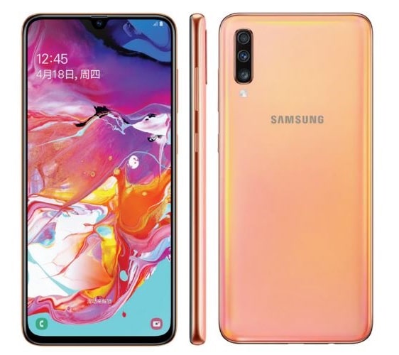 Samsung galaxy a70 gold