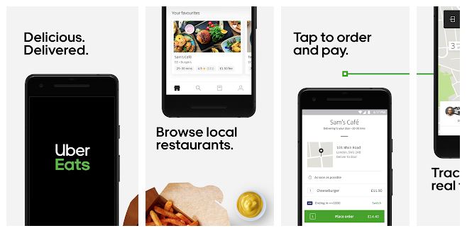 Uber Eats ( fast food apps 2020 )