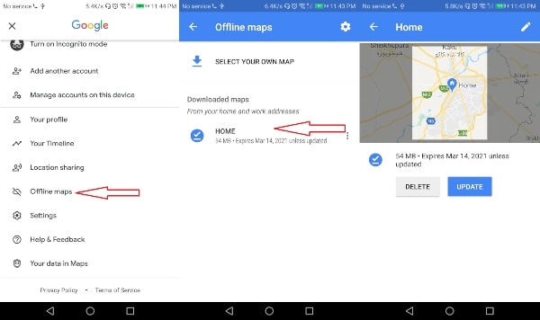 Google Maps Offline