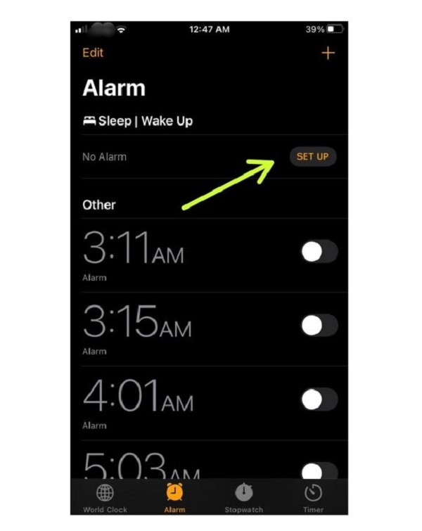 Setup iPhone Alarm Volume