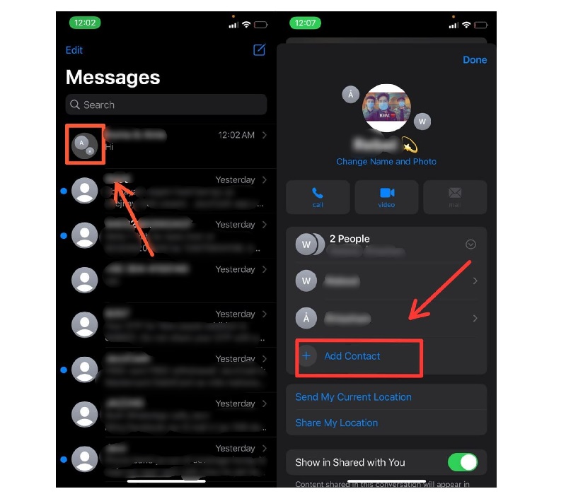 Add Someone To Group Text On iPhone - 97