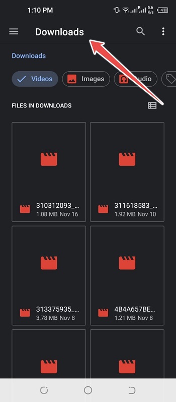 choose unwanted files to delete