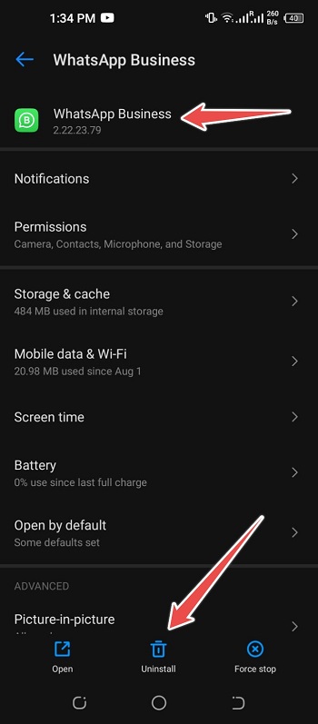 click the unwanted app and hit uninstall button