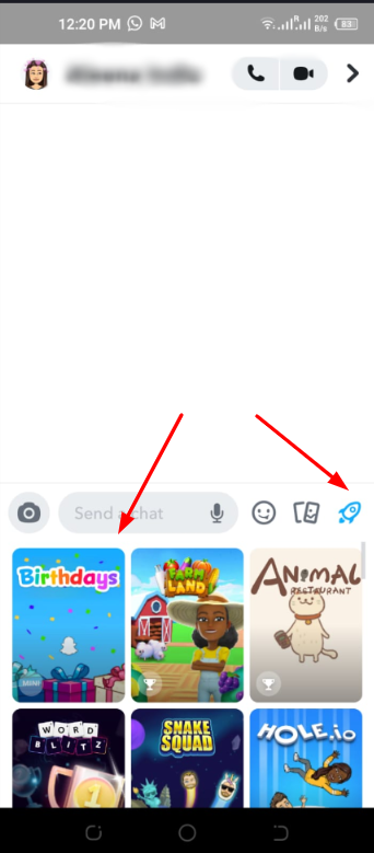 tap on rocket button and birthdays