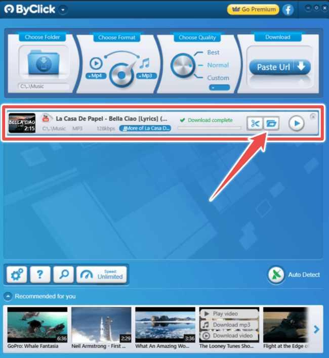 Click download to ready converted file - byclickdownloader review