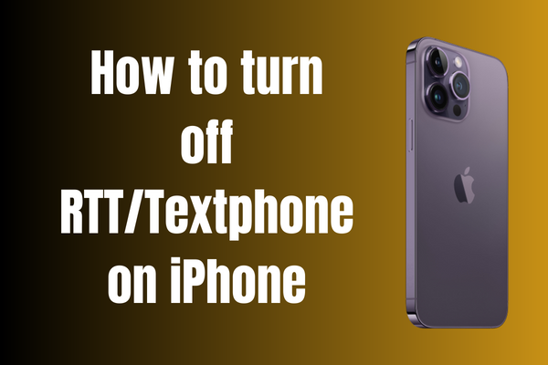 How to turn off RTTTextphone on iPhone