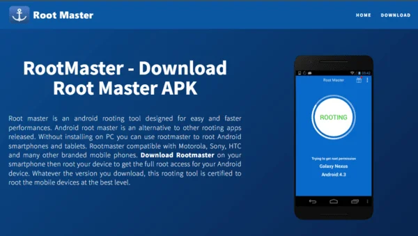 Root with Rootmaster apk