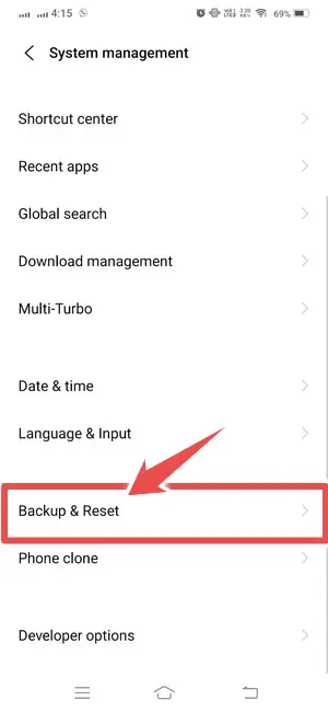 click backup and reset - youtube keeps crashing