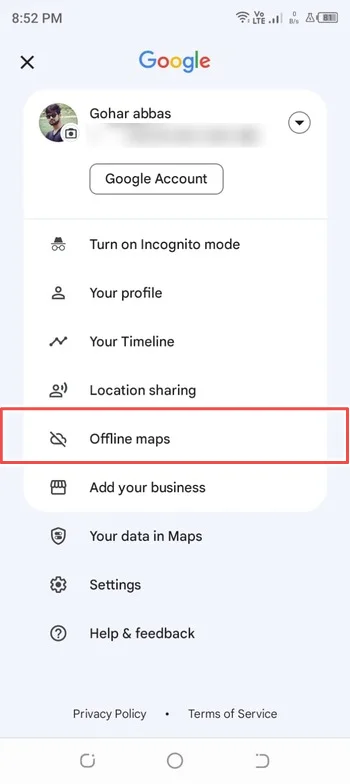 download offline google maps - google maps showing wrong location