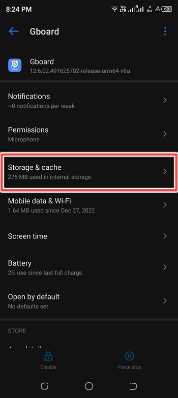 go to GBoard Storage - Android Keyboard not working
