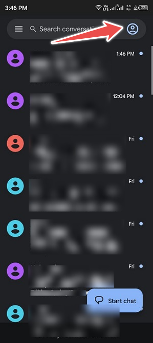 go to message settings (fix sent sms via server)