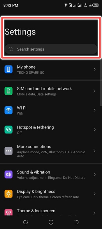 goto device settings - Location Wrong on My Android Phone