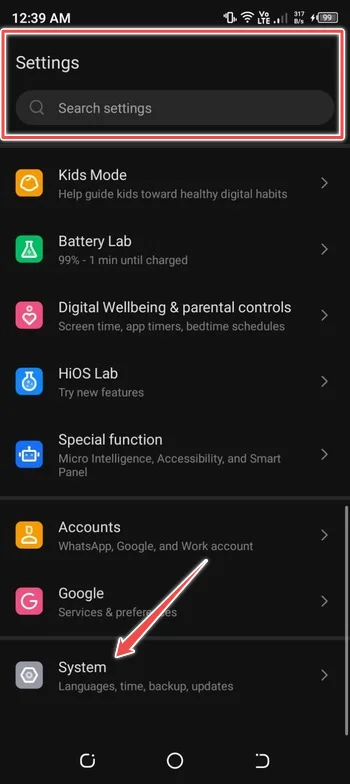 goto settings and systems - change android keyboard