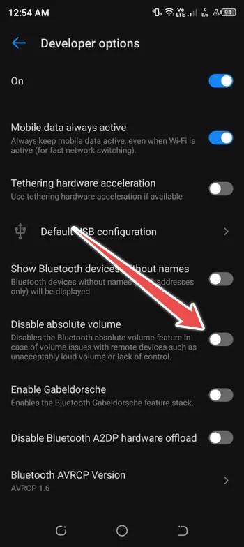 turn of absolute volume - nextgenphone