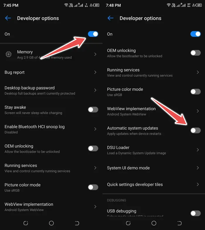 turn Off Automatic Updates Using Developer Mode