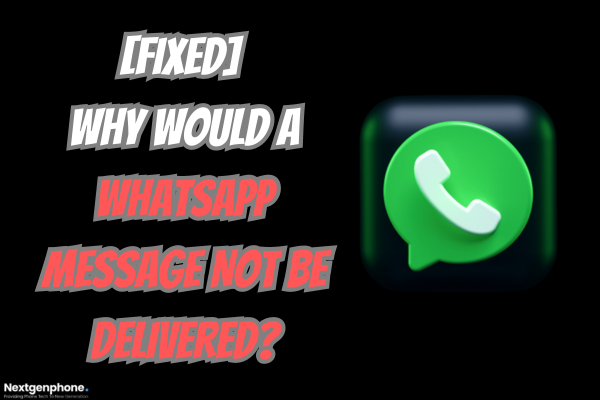 whatsapp message not be delivered