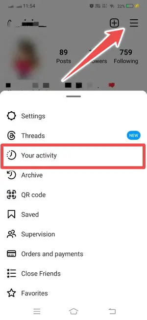 your activity on instagram - recover deleted content on instagram